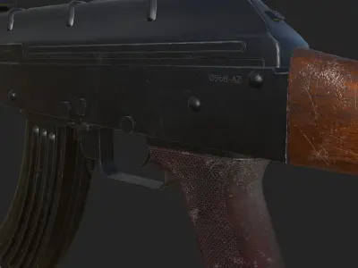 AK-47 - Game Ready Low-poly 3D model