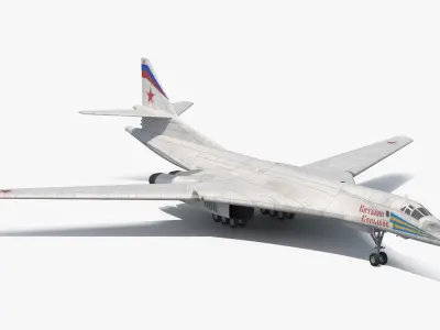 Strategic Bomber Tupolev Tu-160 Blackjack 3D model