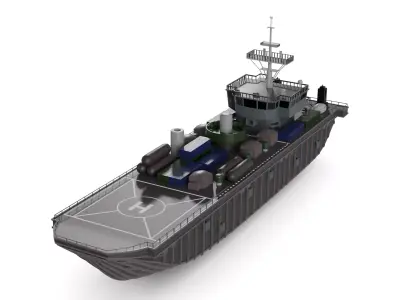 Landing Ship 3D model from CGTrader