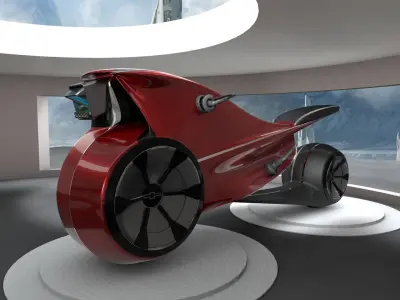Bike - Low - Future Bike 3D model