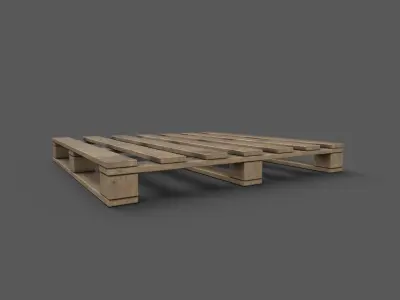 Pallet 01 Game Ready Low-poly 3D model