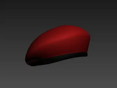 Military Beret  Low-poly 3D model
