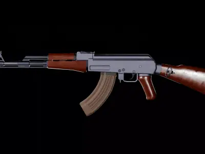 AK47 - FREE - game ready Free 3D model