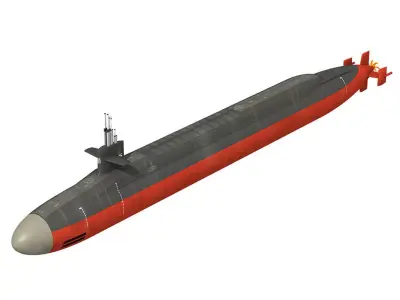 Ohio Class Submarine 3D model