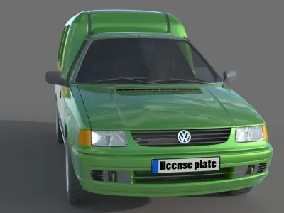 Volkswagen Caddy van MK2 3D model