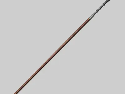 Sawtooth spear 3D model