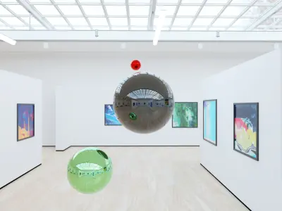 HDRI - Art Museum Gallery Interior 4b - v1 - 8192x4096 Texture