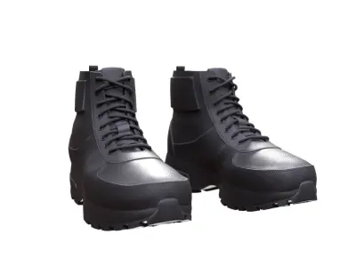 Boots Low-poly 3D model shop