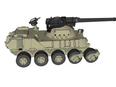 apc 3 military vehicle 3D model