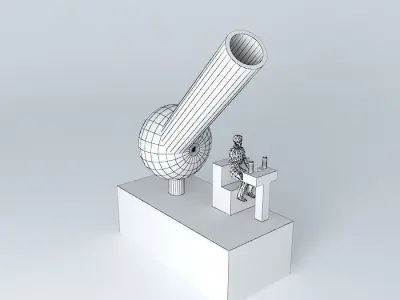 cannon Free 3D model