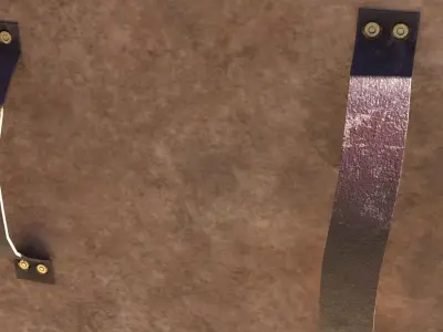 Viking Serpent Shield Low-poly 3D model