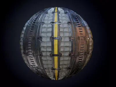 Sci-Fi Military Seamless PBR Texture 41 Texture