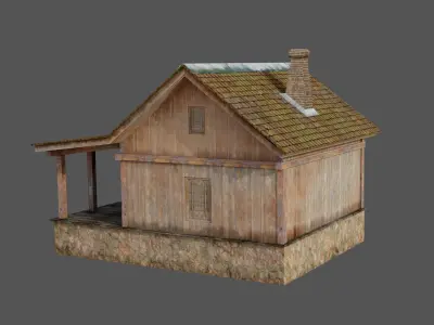 Old Wooden House 3D model
