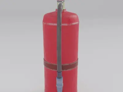 Powder fire extinguisher 3D model