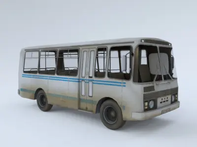 PAZ Bus - Low Poly Low-poly 3D model