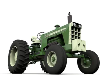 Oliver 2255 2WD Tractor 1972 3D model