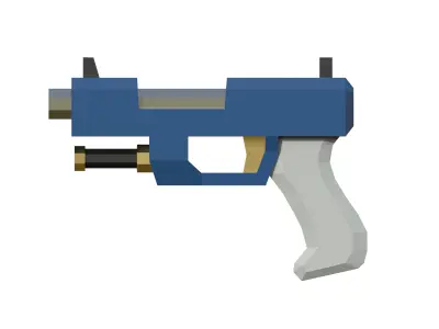 Lowpoly Demo Gun Free low-poly 3D model