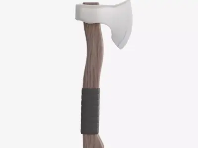 Survival Axe 01 Low-poly 3D model