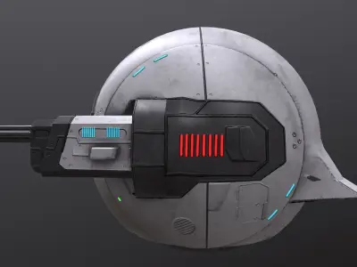 scifi drone Low-poly 3D model buy