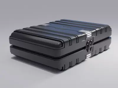 Sci-Fi Case 2 Low-poly 3D model