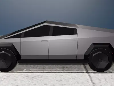 Tesla Cybertruck 3D model get