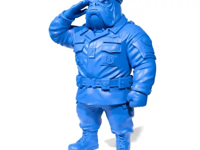 Military Bulldog 3D print model