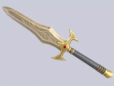 Fantasy dagger Low-poly 3D model