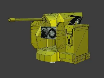 Sarp Weapon System Sarp Silah Sistemi Low-poly 3D model