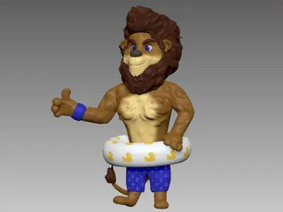 lion leo 3D model