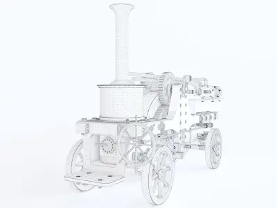 Patrick Stirling Steam Traction Engine 3D model