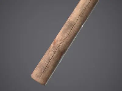 Hammer Old Low-poly 3D model