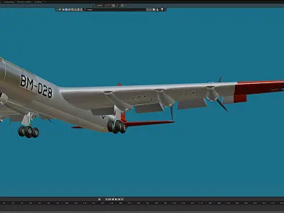 B-36B Free 3D model