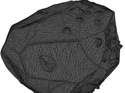 Stylized SciFi Asteroid Fragment 3D model