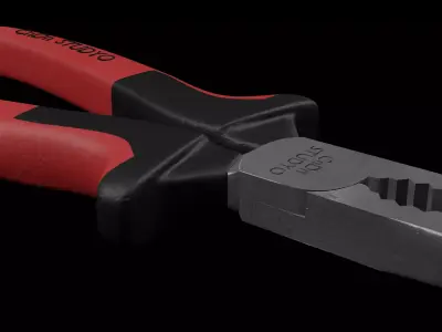needle nose pliers 3D model