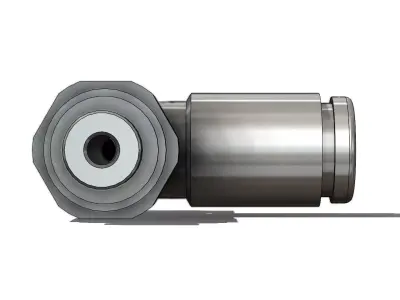 Valvula Reguladora Fluxo SMC AS1201F M5 04A Flow Control Valve 3D model