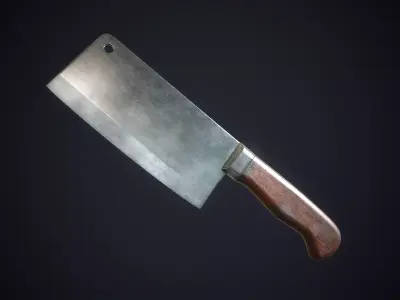 Cleaver Low-poly 3D model