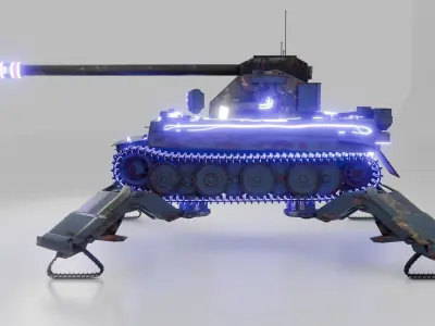 sci fi tank game use  3D model