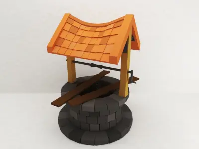 Well - low poly 3D model