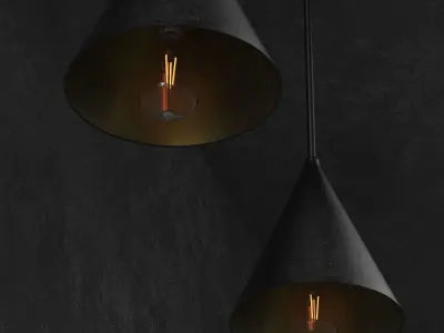 Hanging lights 3D model