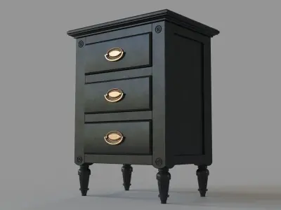 Easterbrook Chairside Chest 3D model