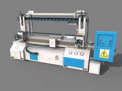 Industrial Machine 3D model 04 Low-poly 3D model