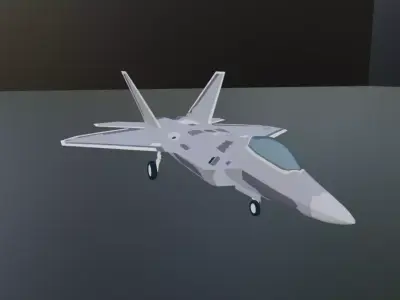 F-22 raptor 3D model by george1