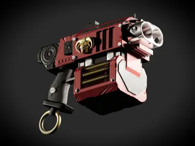 Bolter Sci-Fi Weapon 3D print model