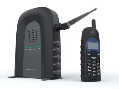 Industrial Cordless Phone System 3D model