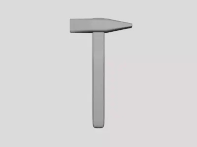 Chipping Hammer - Geometry Only No Textures No Materials 3D model