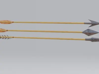 Arrow Archery weapon-3d Model Low-poly 3D model