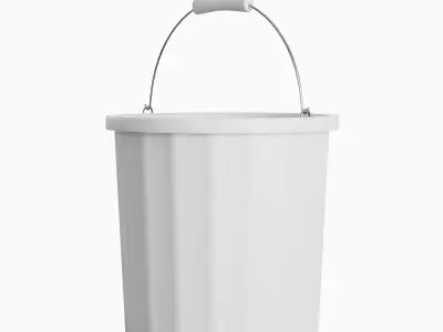 Industrial Plastic Bucket A 02 3D model
