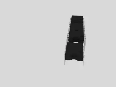 555 Timer Signetics NE555N  Low-poly 3D model