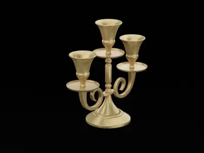 Candle Holder Low-poly 3D model