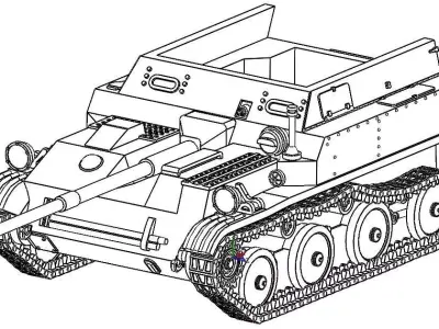 ASU-57  3D print model